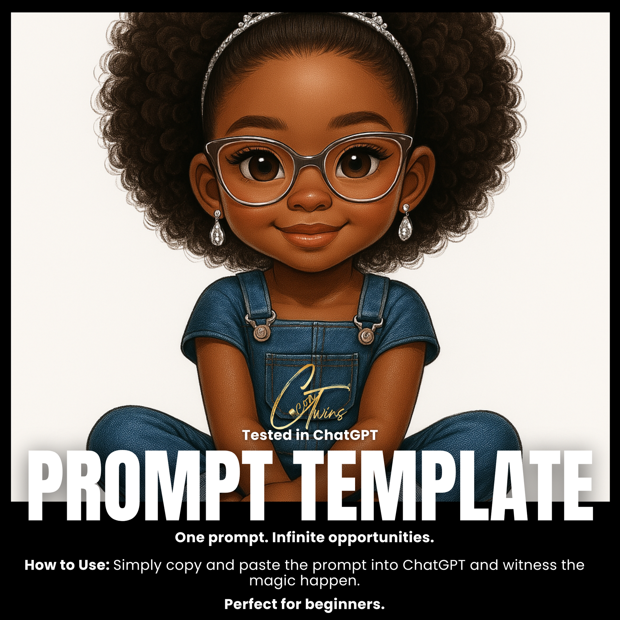 Fillable Art Prompt Base | Queen of Cute