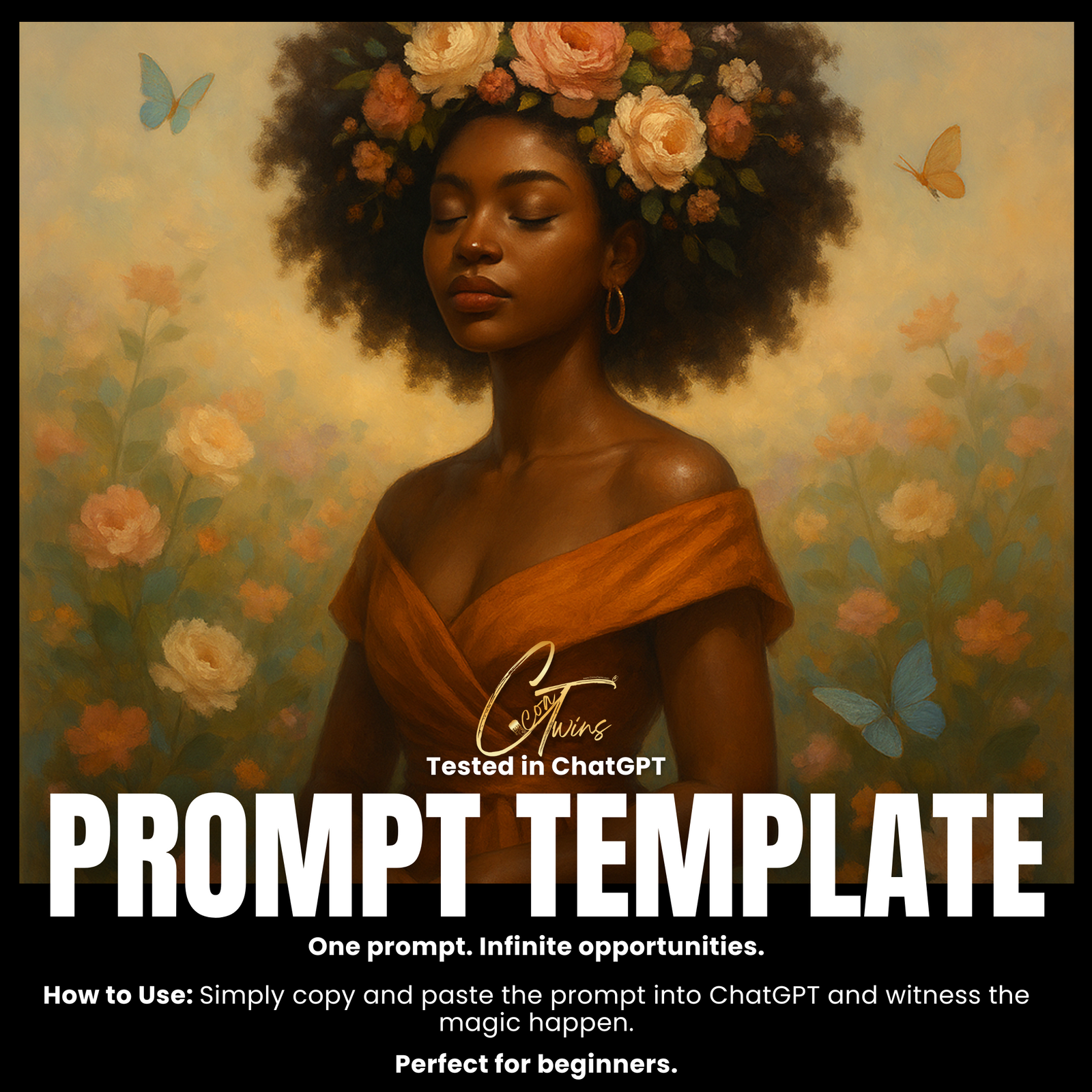 Fillable Art Prompt Base | Roots and Petals