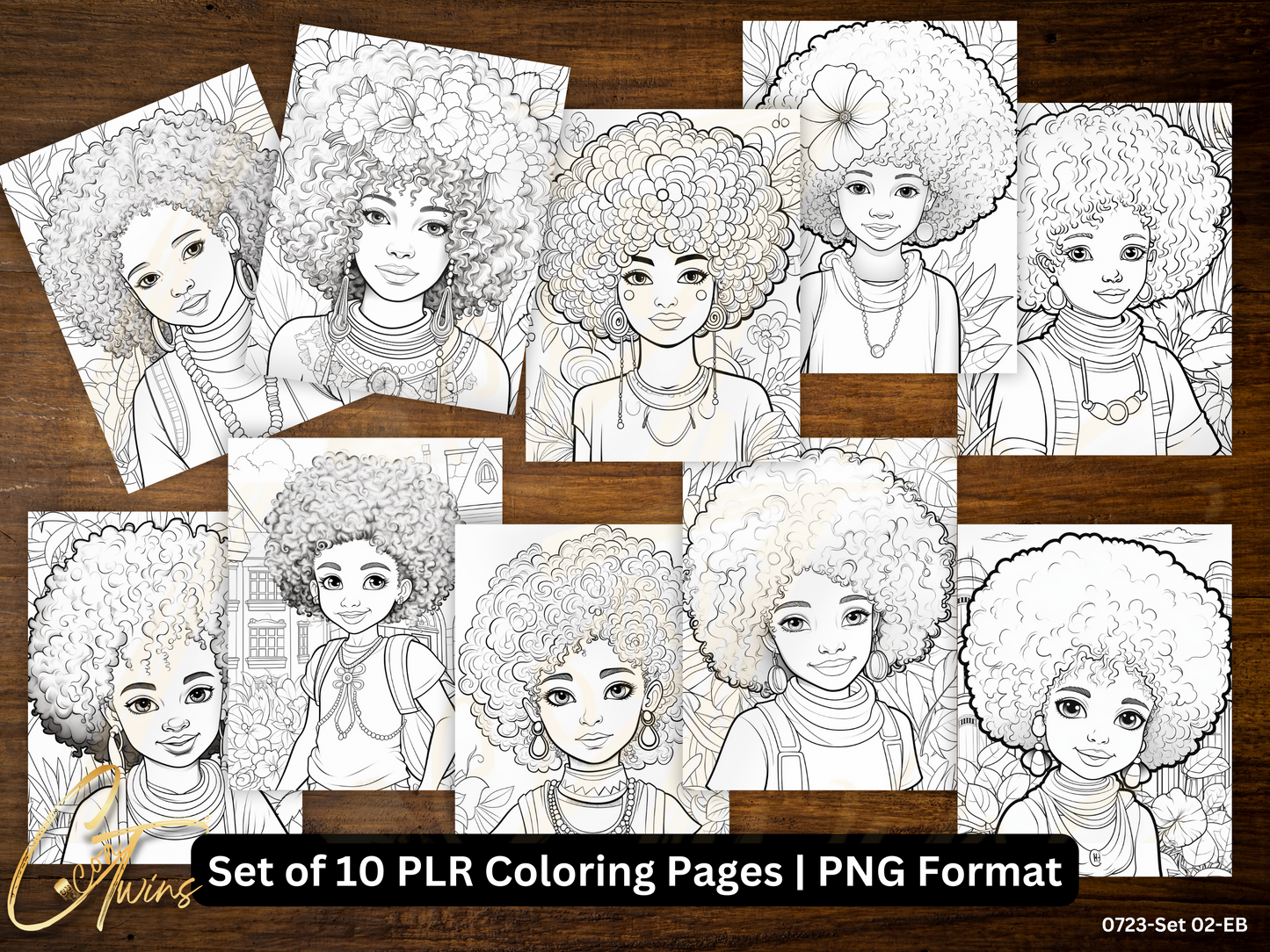 Limited Edition | PLR Coloring Pages | Set 02-EB (0723)
