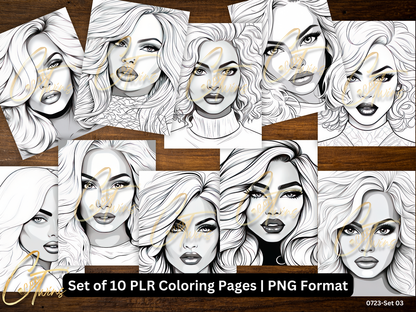 Limited Edition | PLR Coloring Pages | Set 03 (0723)