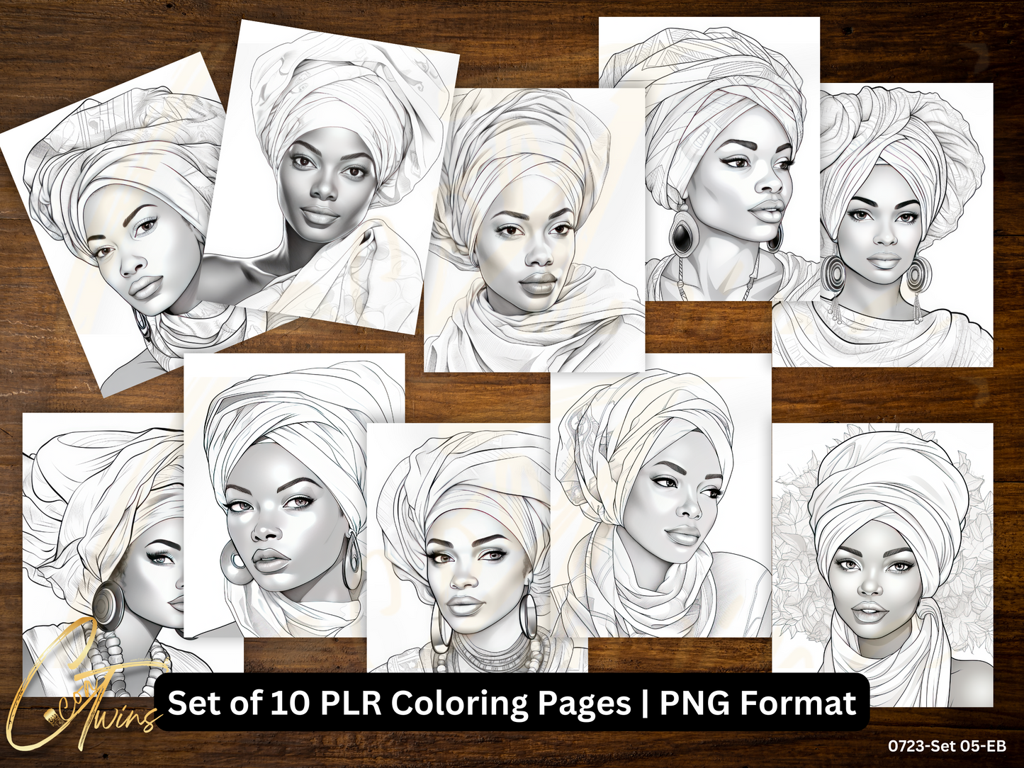 Limited Edition | PLR Coloring Pages | Set 05-EB (0723)