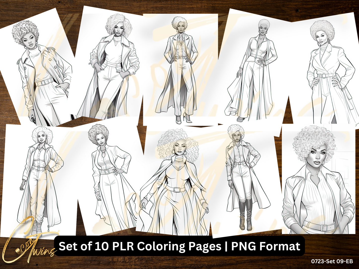 Limited Edition | PLR Coloring Pages | Set 09-EB (0723)