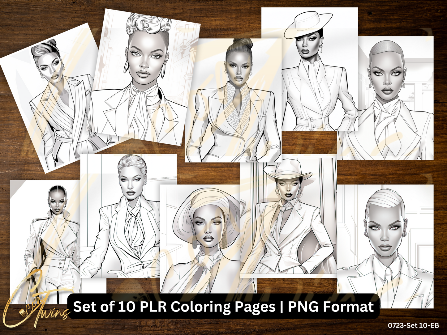 Limited Edition | PLR Coloring Pages | Set 10-EB (0723)