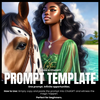 Fillable Art Prompt Base | Tropical Grace