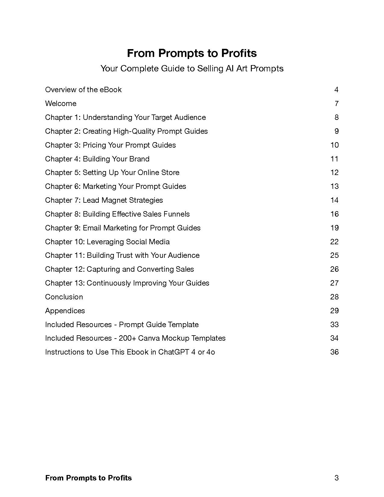 From Prompts to Profits - Your Complete Guide to Selling AI Art Prompts | EBOOK (Includes Resell Rights) - Cocoa Twins