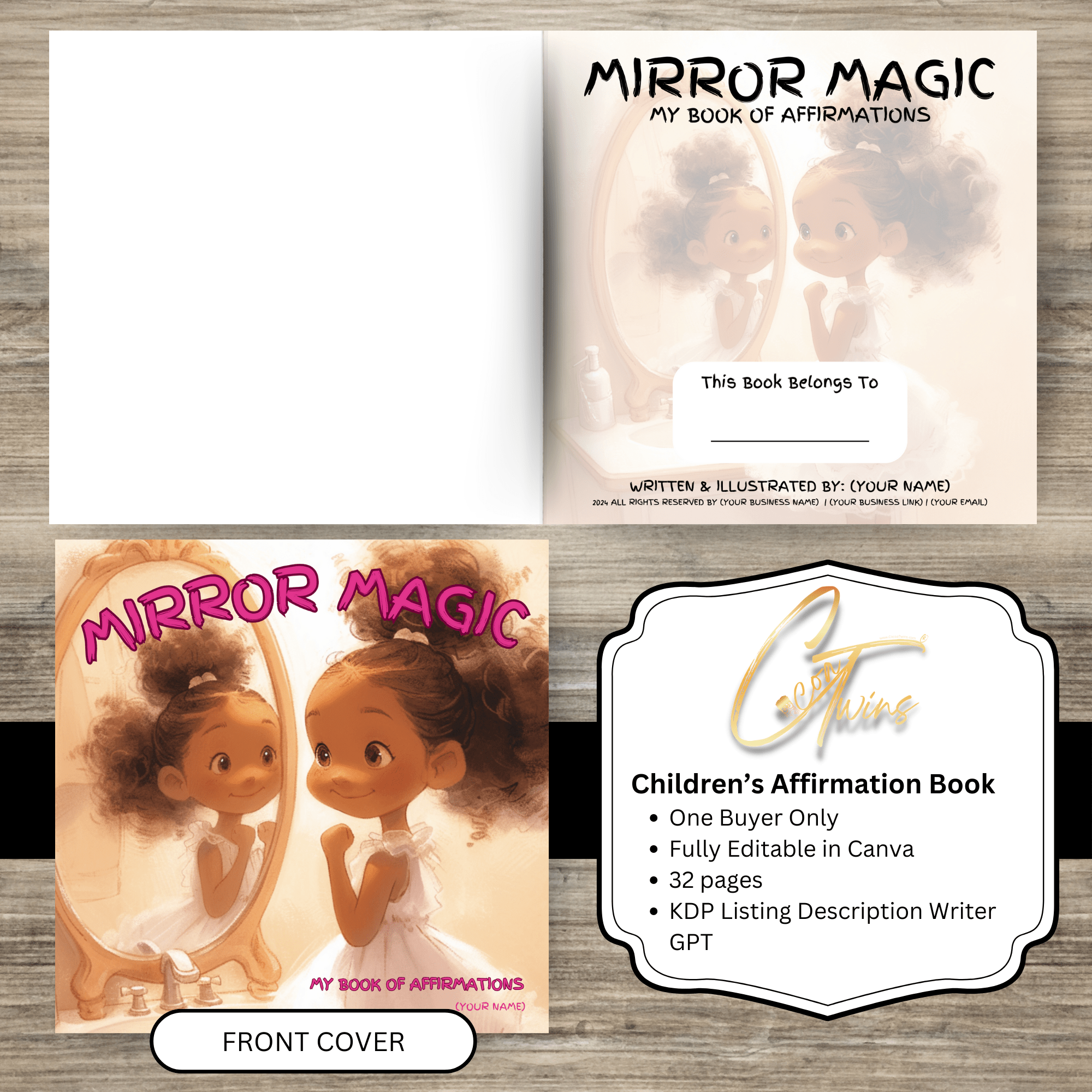 Mirror Magic | One Buyer Children's Affirmation Books - Cocoa Twins