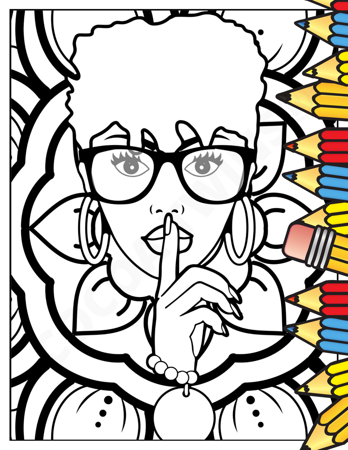 Printable Coloring Page | Quiet Avah | 112521-17