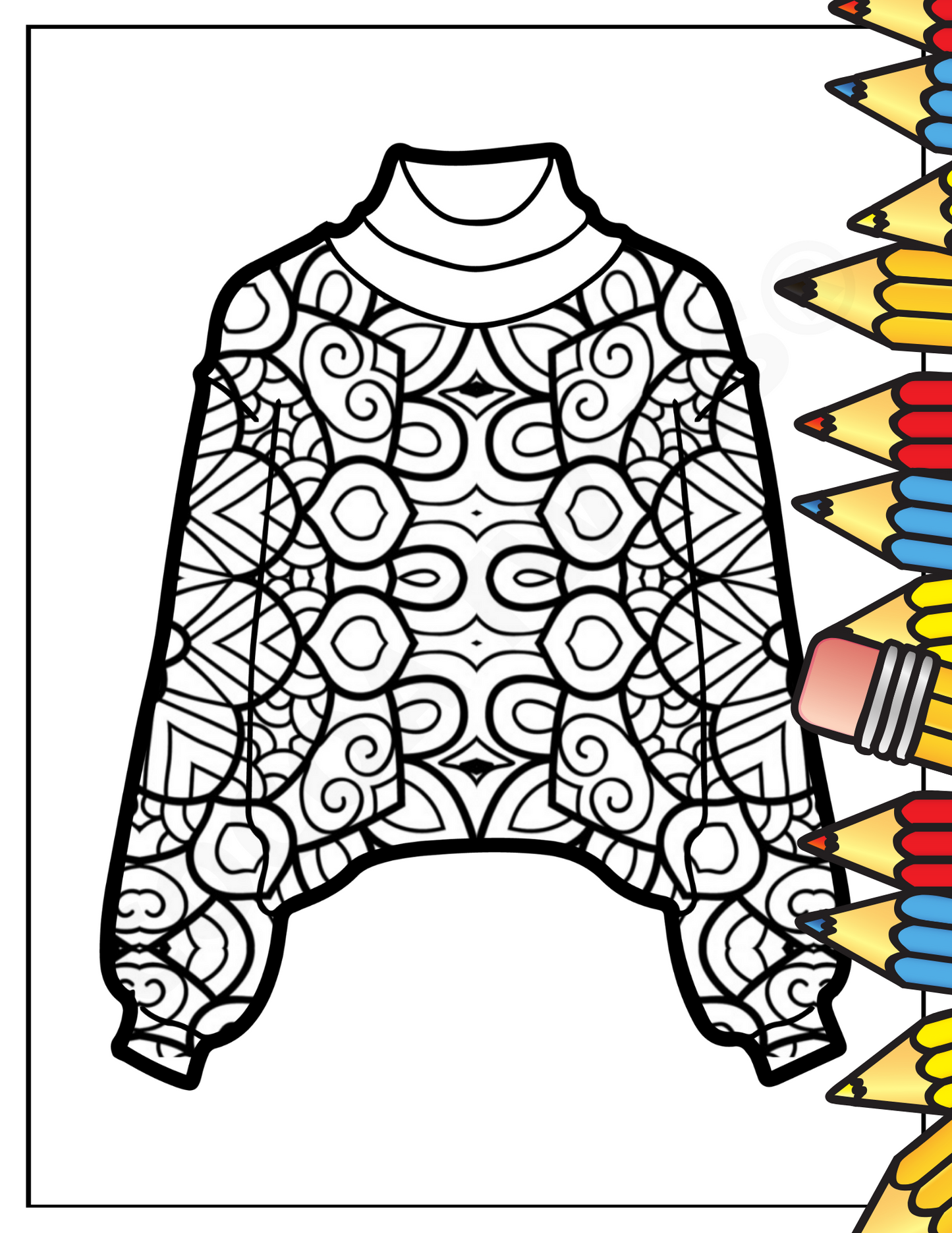 Printable Coloring Page | Not So Ugly Sweater | 11202123