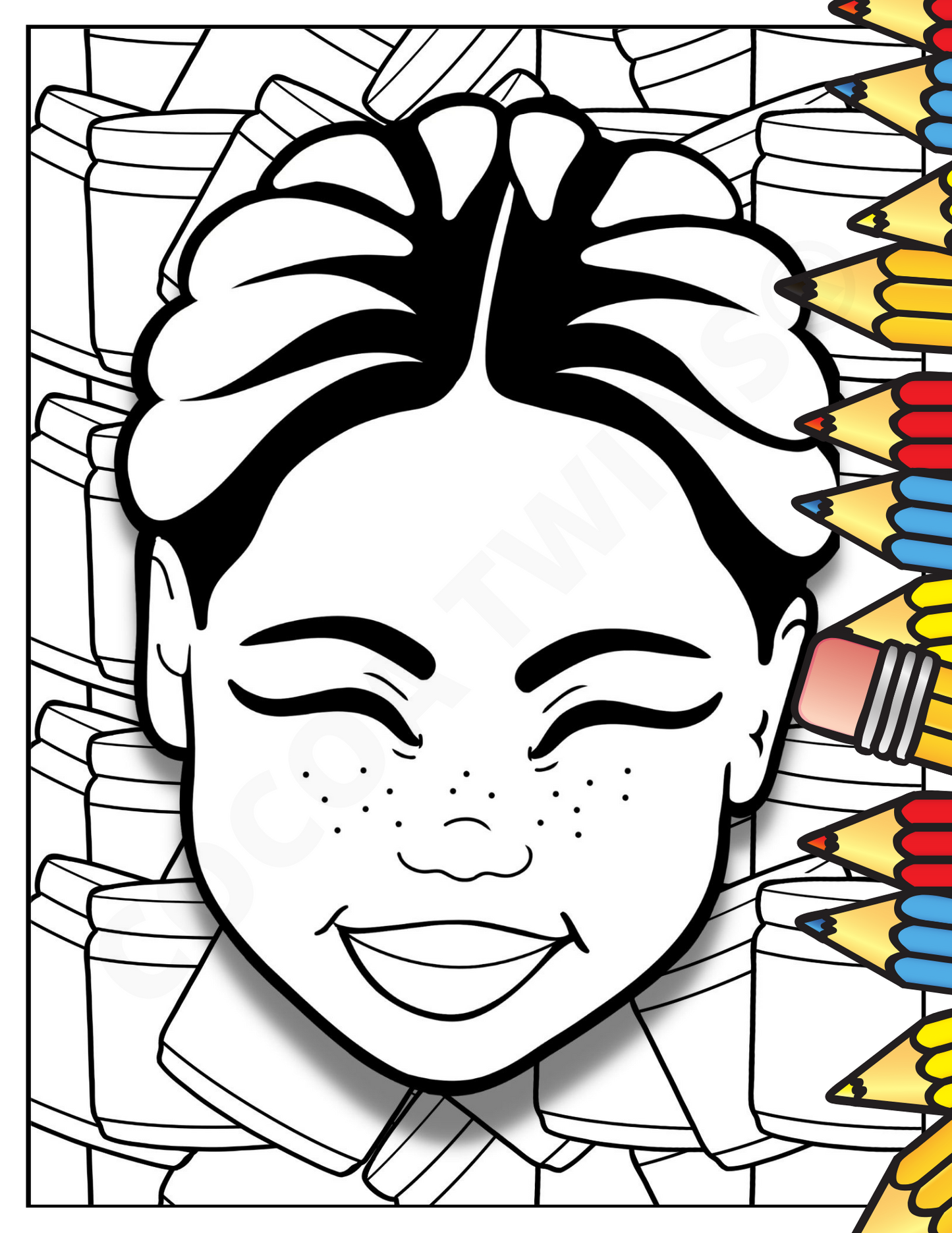 Printable Coloring Page | Braids and Beauty | 1120218