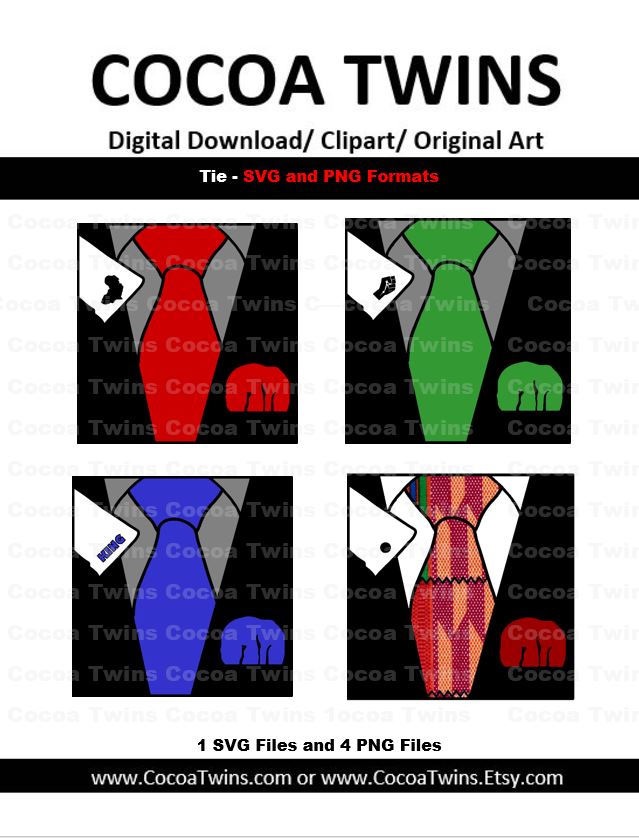 Digital Download - Dads Tie - SVG Layered File and PNG File Format