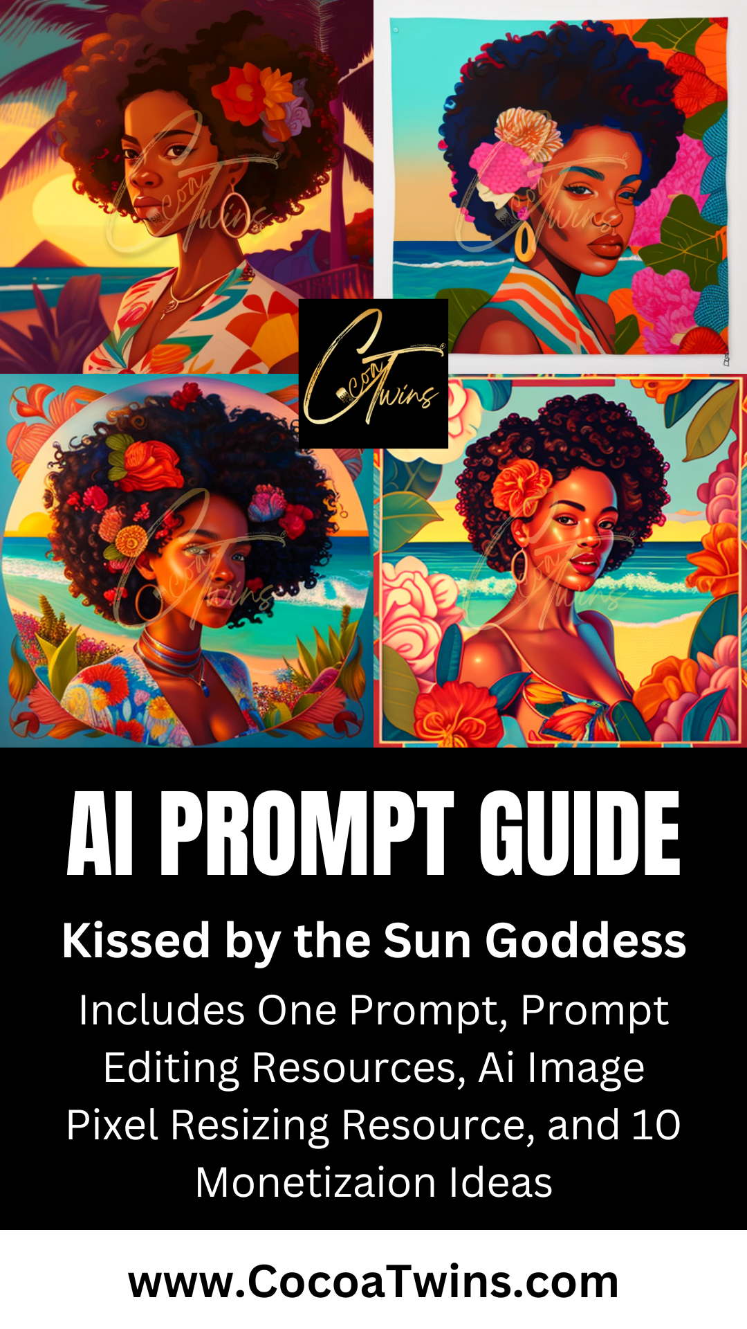 Single MidJourney Prompt Guide -  Kissed by the Sun Goddess