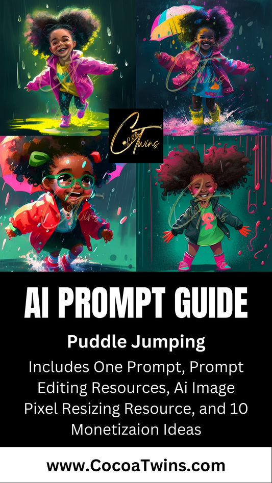 Single Prompt MidJourney Guide -  Puddle Jumping