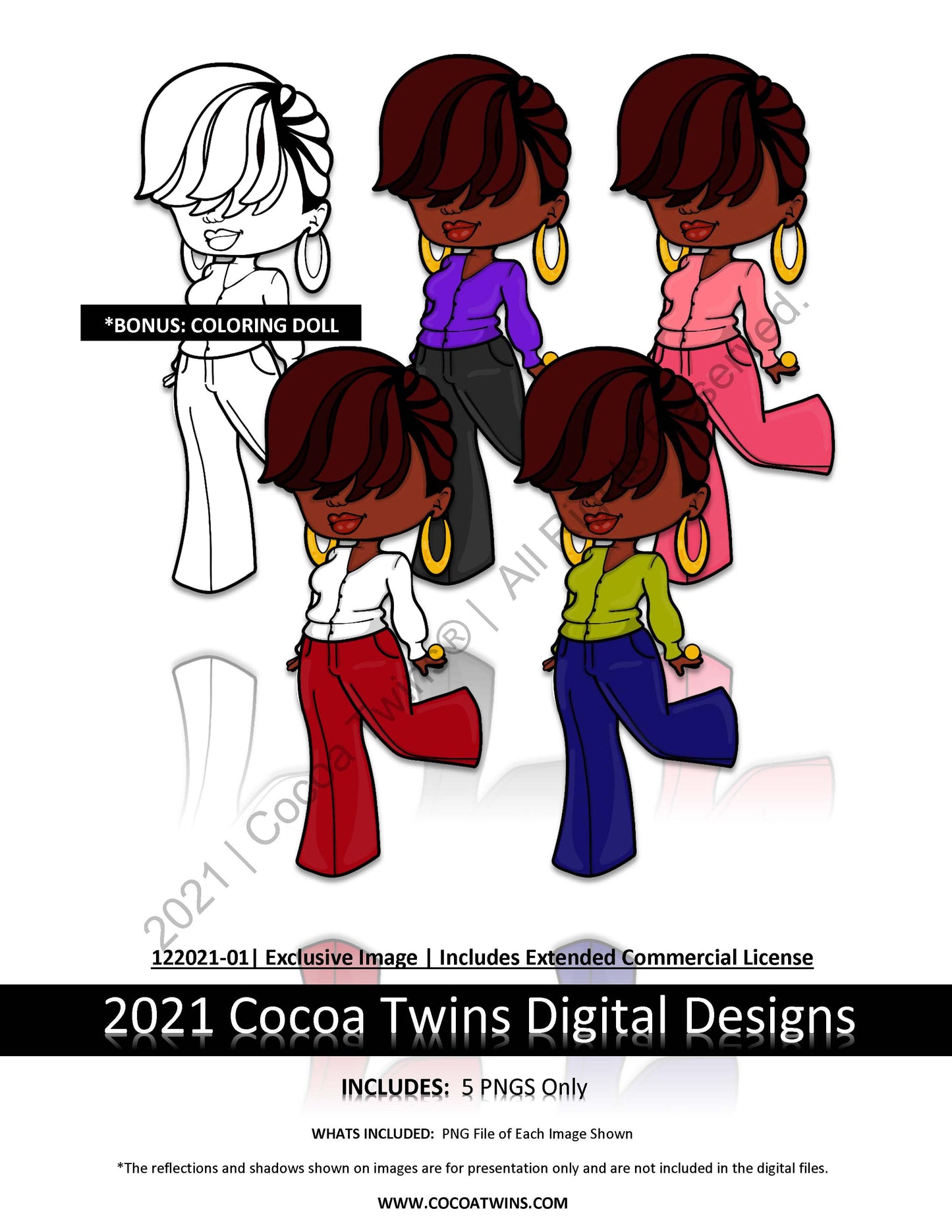 122021-01  | Limited Release Exclusive Image Set | 2021 | Exclusive Colorable Digi Dolls