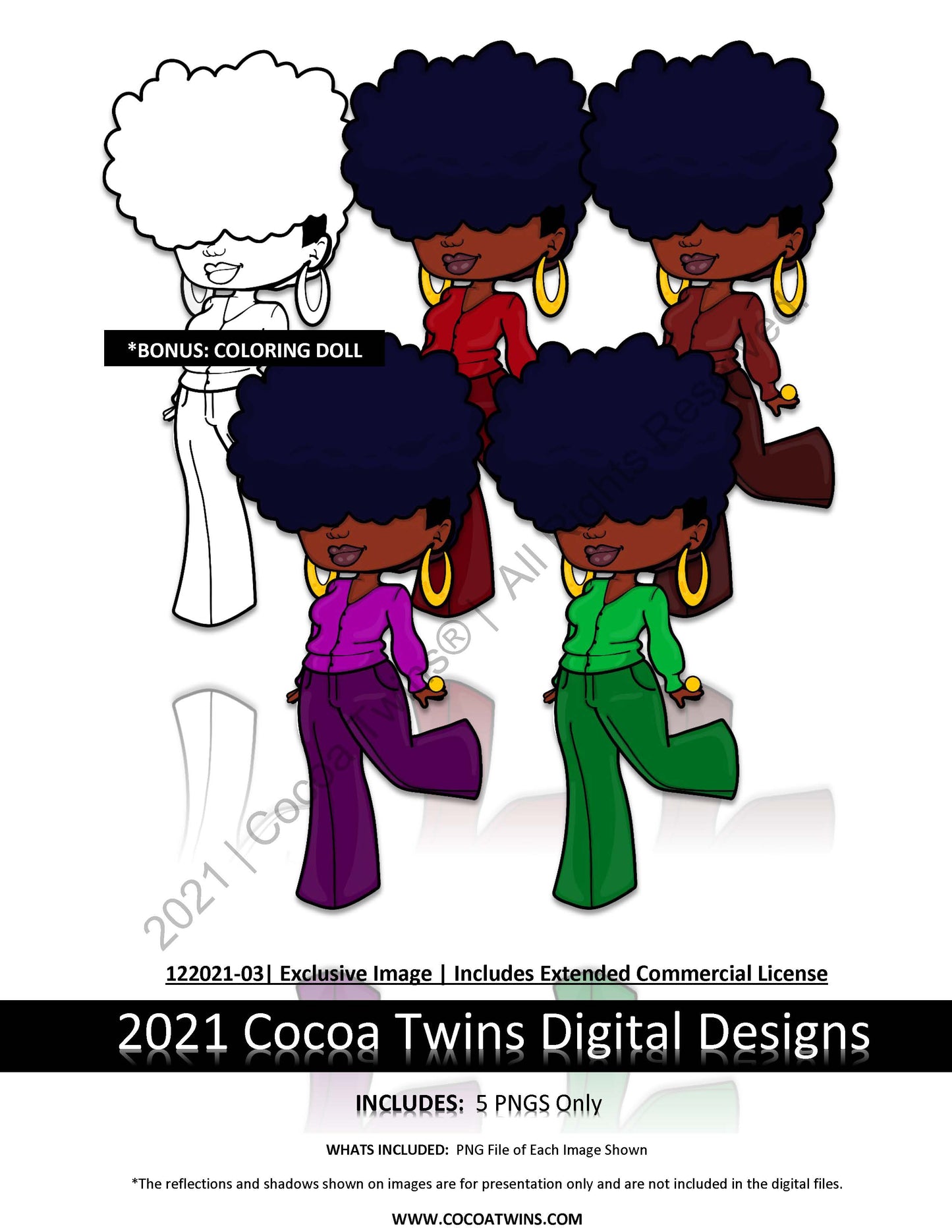122021-03  | Limited Release Exclusive Image Set | 2021 | Exclusive Colorable Digi Dolls