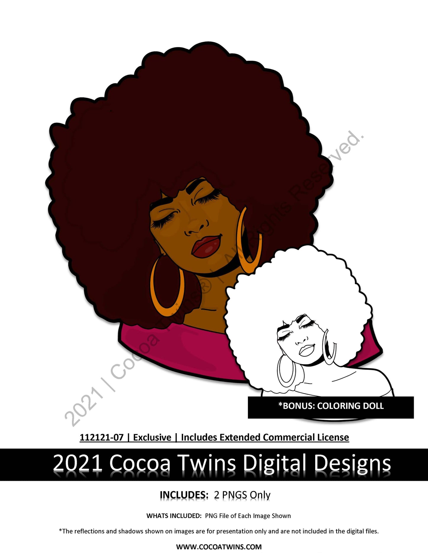 112121-07  | Limited Release Exclusive Image Set | 2021 | Exclusive Colorable Digi Dolls