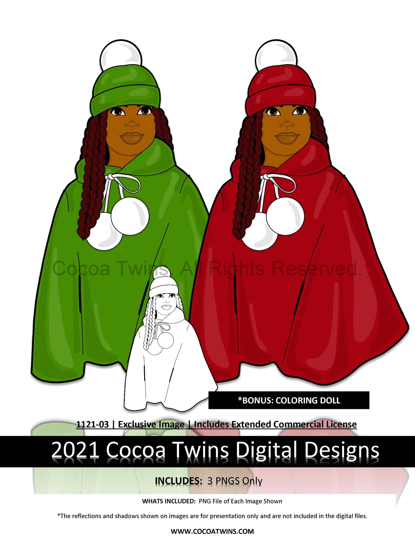 1121-04  | Limited Release Exclusive Image Set | 2021 | Exclusive Colorable Digi Dolls