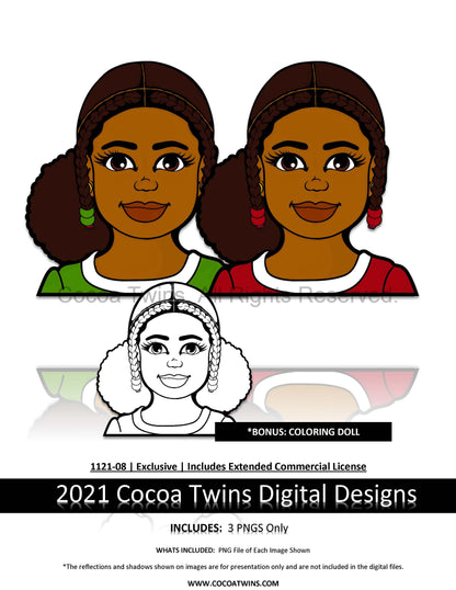 1121-08  | Limited Release Exclusive Image Set | 2021 | Exclusive Colorable Digi Dolls