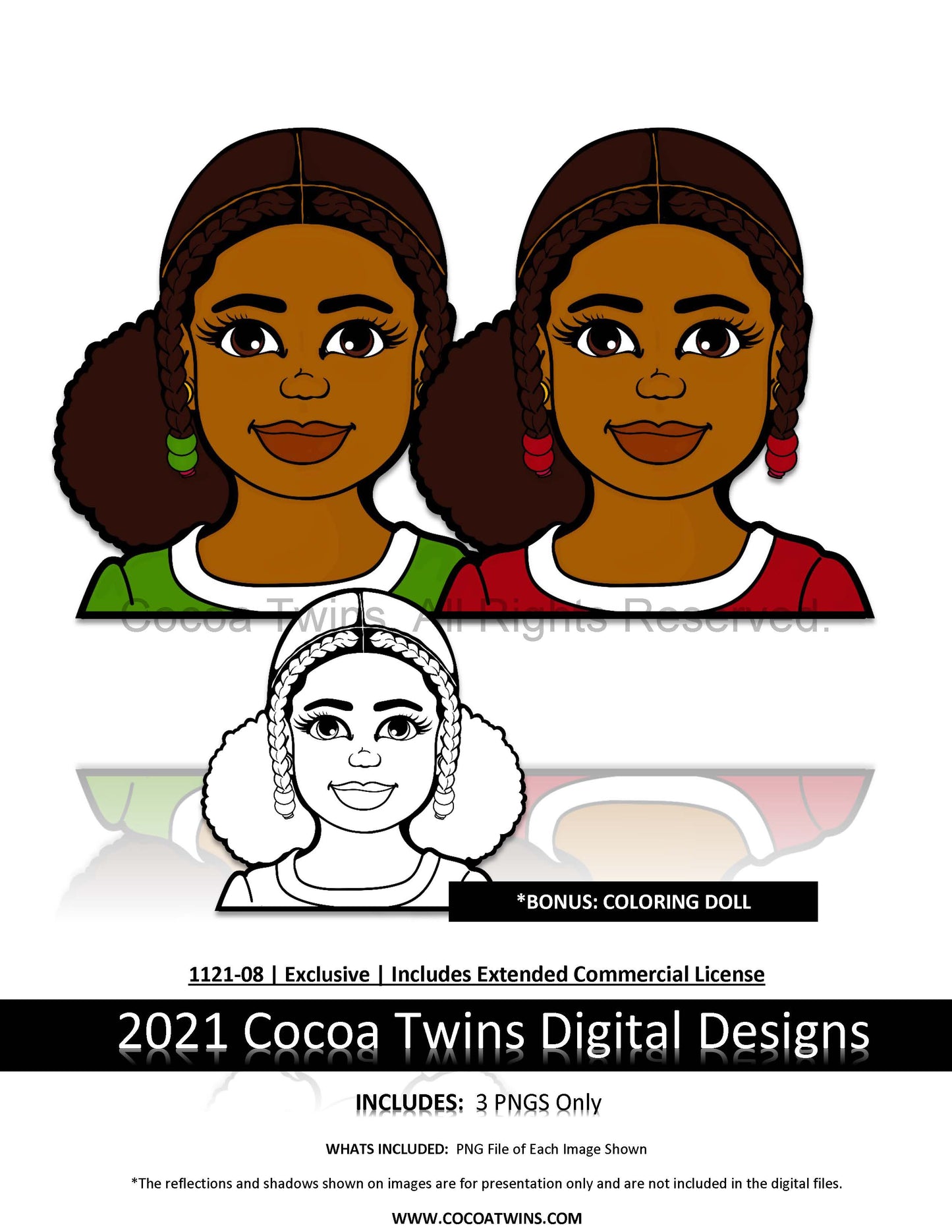 1121-08  | Limited Release Exclusive Image Set | 2021 | Exclusive Colorable Digi Dolls