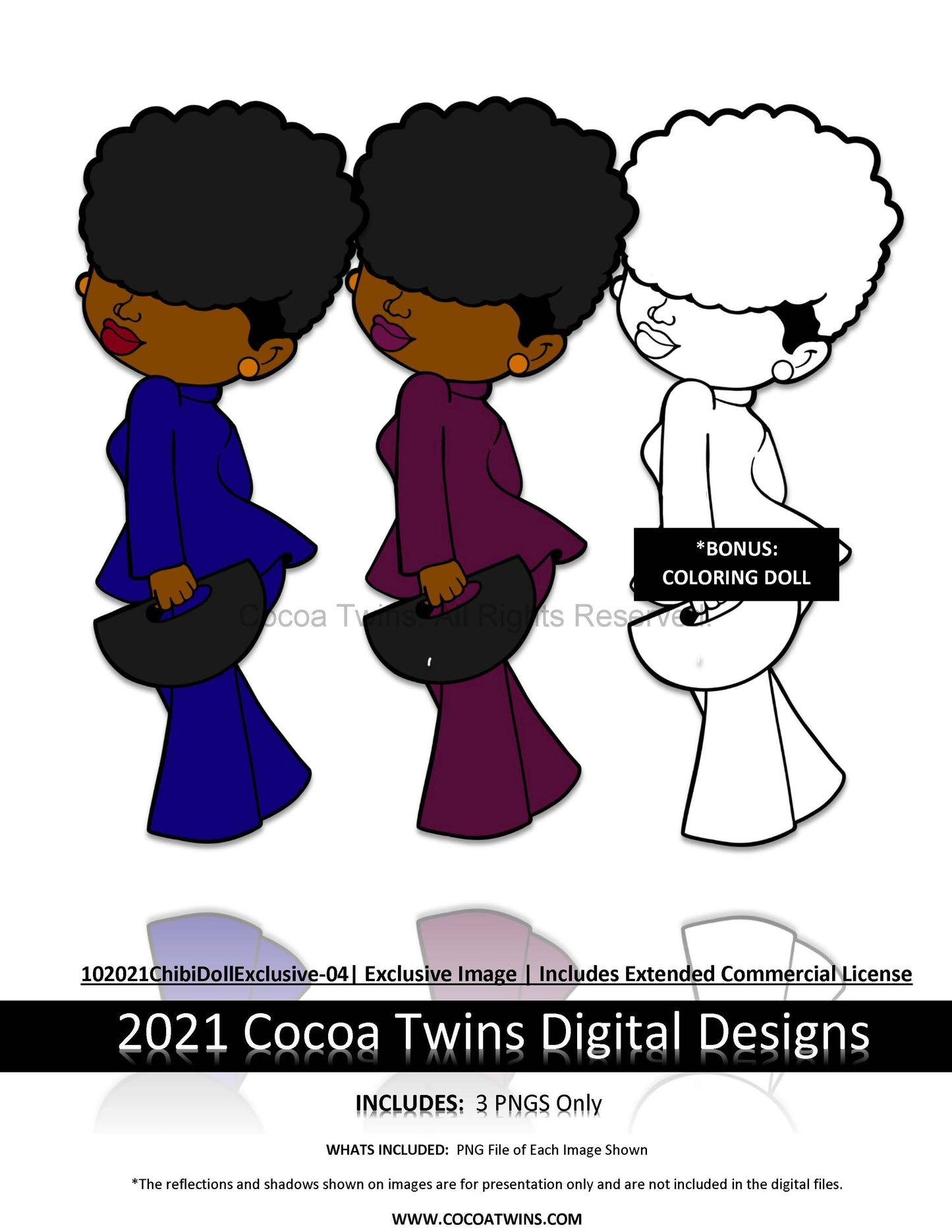 102021ChibiDollExclusive-04 | Limited Release Exclusive Image Set | 2021 | Exclusive Colorable Digi Dolls