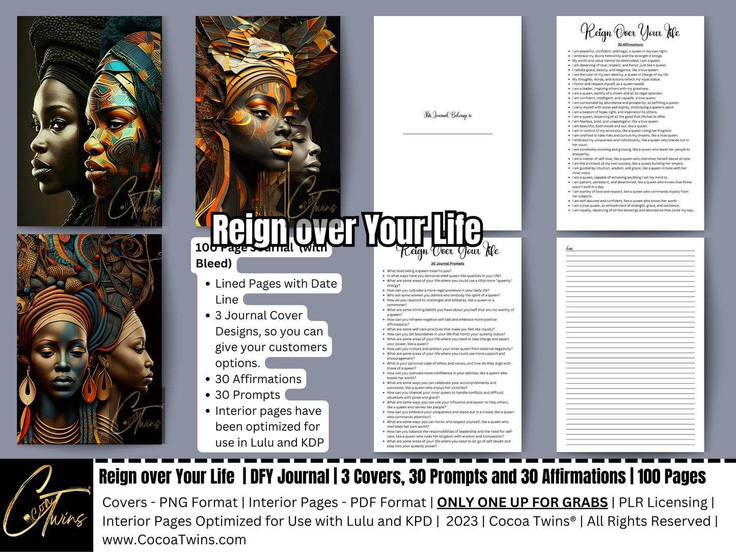 PLR Journal - Reign over Your Life