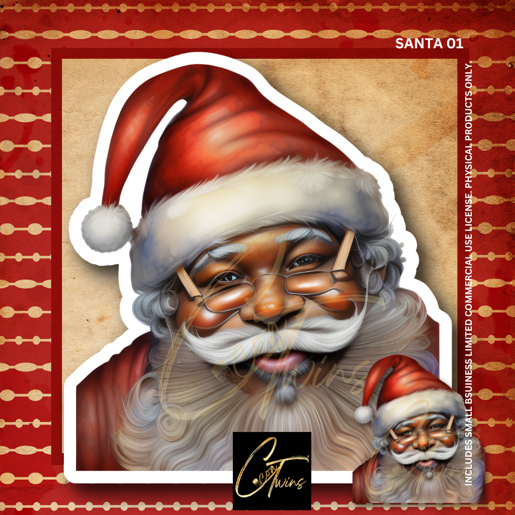 Santa 01 | Includes Limited Commercial License | Digital Downloads