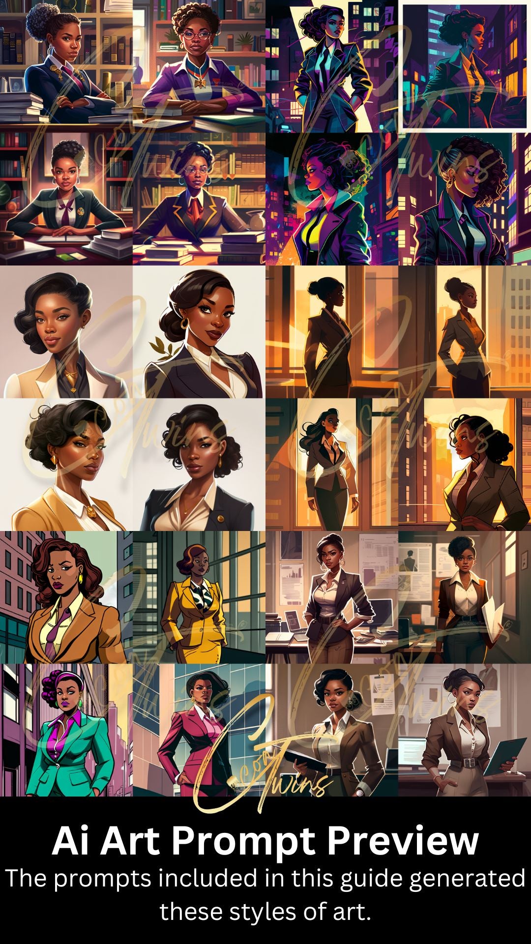Ai Prompt Guide Subject Matter: African-American Business Woman